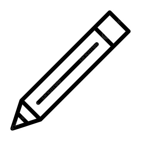 Pencil Line Icon Vector Pencil Icon Pencil Draft Png And Vector With