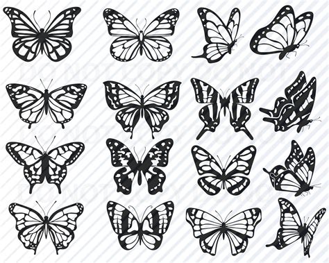 Free Butterfly Silhouette SVG Files