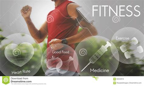 Healthcare Fitness Exercise Healthy Wellbeing Concept Stock Photo
