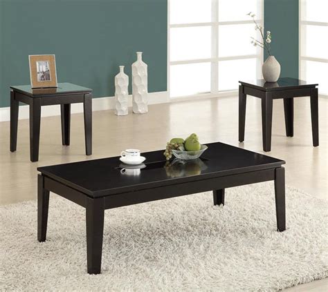 Small, handy and often overlooked, the end table can add a point of interest or finishing. Black Coffee And End Table Sets Furniture | Roy Home Design