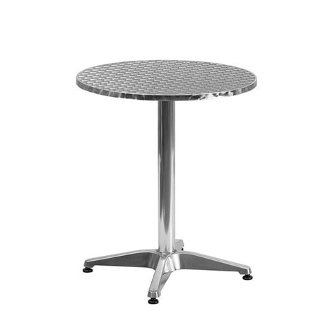 Flash Furniture 235 Round Aluminum Indoor Outdoor Table Set With 2