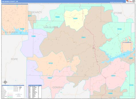 Maps Of Van Buren County Arkansas