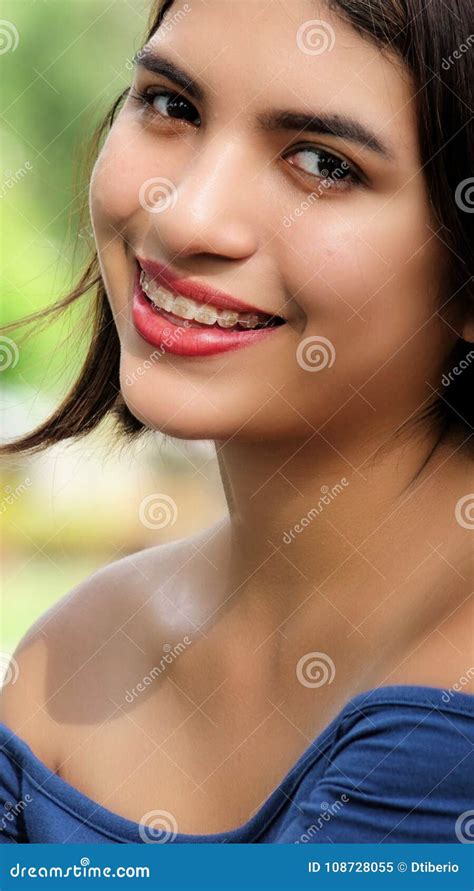 Beautiful Hispanic Female Stock Image Image Of Latin 108728055
