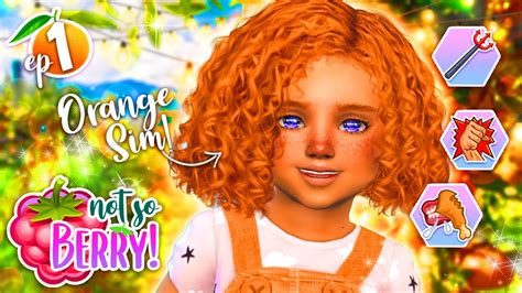New Not So Berry Challenge 🧡 Orange 1 The Sims 4 Youtube