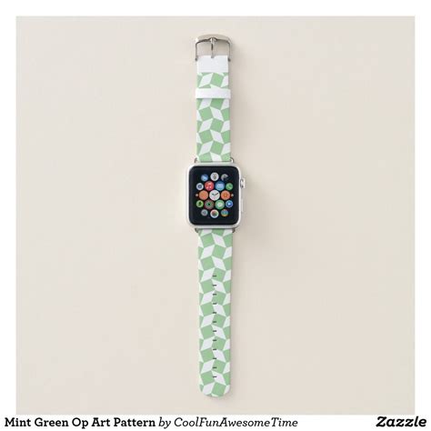 If you need a new mobile hotspot is allowed. Mint Green Op Art Pattern Apple Watch Band | Zazzle.com ...