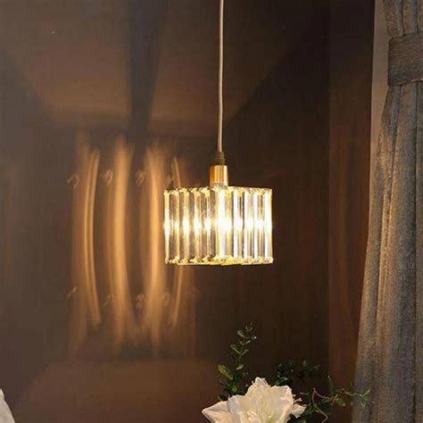 Loclgpm modern crystal pendant light, 3 pack metal ceiling lamp, chrome finish chandelier fixture with clear glass shade hanging for kitchen island, living room, dining room, restaurant, indoor. Luxury Hallway 1 pcs mini crystal pendant Lamp for Kid's ...