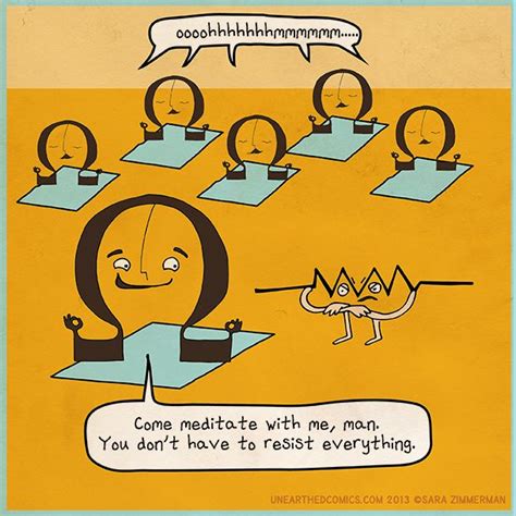 Cartoon About Ohm Ohm S Law Resistance And Meditation From Unearthed Comics Electricity