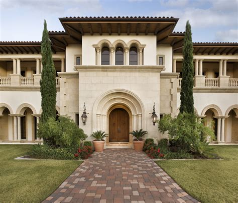 Italian Villa Exterior Austin By Jauregui Architecture Interiors