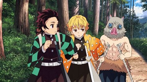 Tanjiro Zenitsu Y Inosuke En 2021 Fondo De Anime Personajes De Anime
