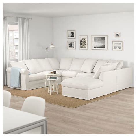 Ikea leather couch is all about style, comfort, versatility and endurance at great worth. GRÖNLID Sectional, 6 seat - with open end, Inseros white ...