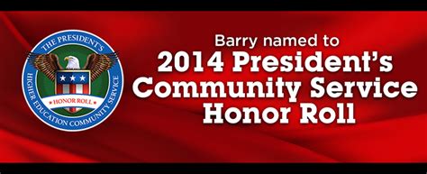 Barry University News Barry University Named To 2014 Presidents