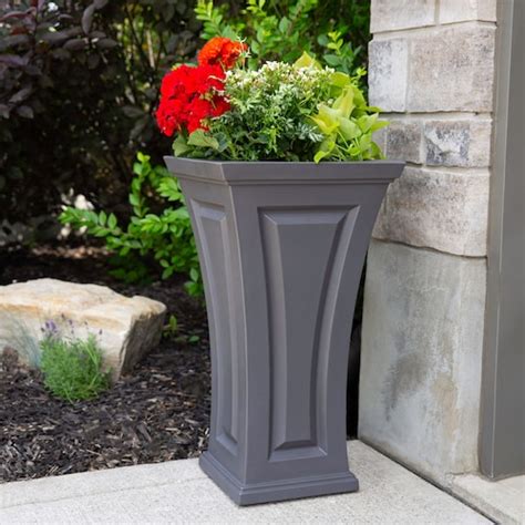 Mayne 20 Inch X 36 Inch Fairfield Patio Planter In Black The Home