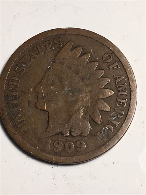 1909 Indian Head Cent Item 1018178 For Sale Buy Now Online Item