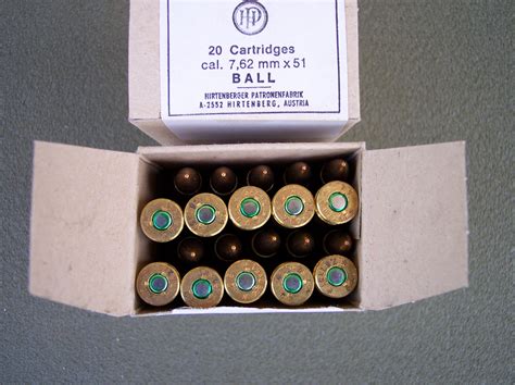 308 762×51 Hirtenberger Ball Ammunition