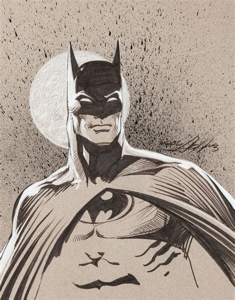 Image Of Neal Adams Batman Sketch Original Art Undated Original