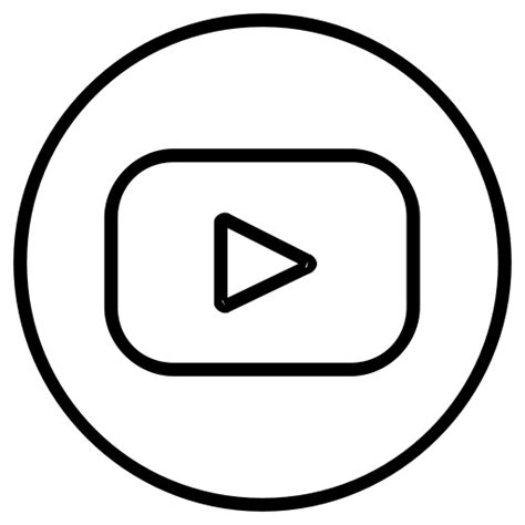 Black Youtube Icon Png