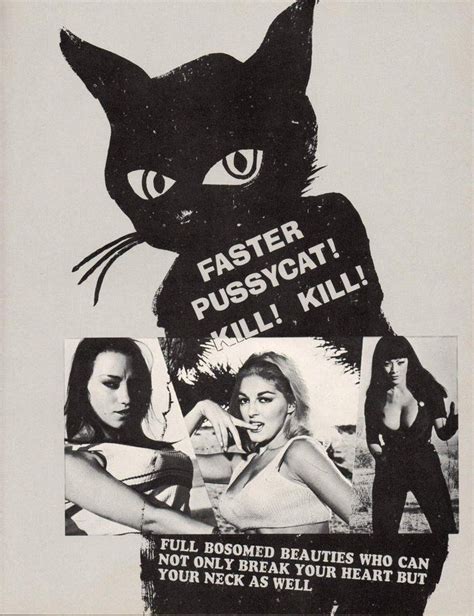 ‘faster Pussycat Kill Kill ’ 1965 Punk Poster Movie Poster Art Movie Posters
