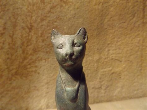 Egyptian Cat Statue Sculpture Of Bast Bastet Music Goddess Joy