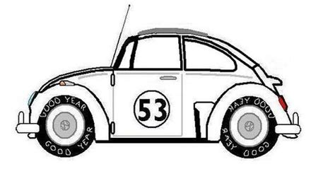 Volkswagen herbie the love bug. HERBIE, MY SIDE SHOT DRAWING | Phill | Flickr