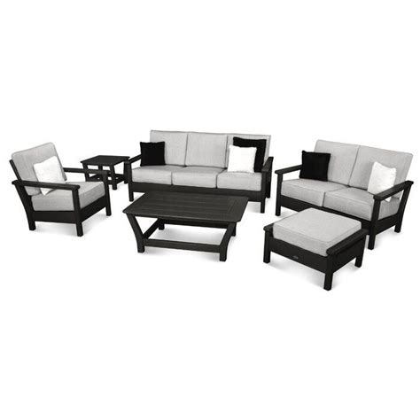 Polywood® Harbour Deep Seating Settee Wayfair Outdoor Sofa Sets