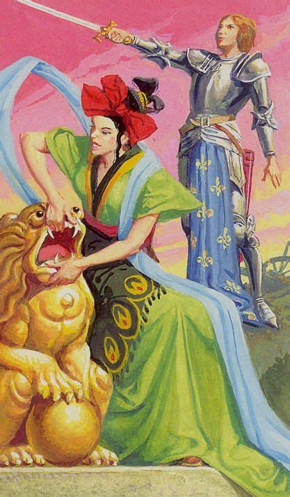 Strength Tarot Of The Journey To The Orient Marco Polo Tarot By