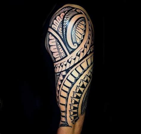 The shoulders, arms, and sides are the most popular areas on the body for tribal tattoos. Maori/Polynesian