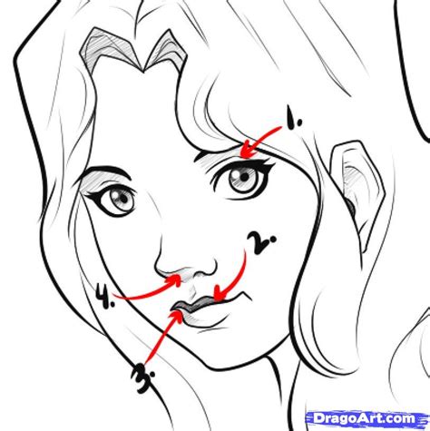 How To Draw An Easy Face Step By Step Faces People