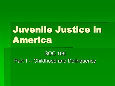 Ppt Juvenile Justice In America Powerpoint Presentation Free