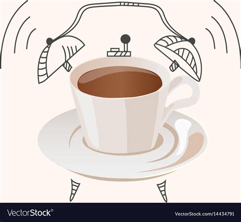 Coffee Wake Up Concept Royalty Free Vector Image