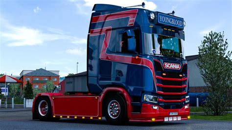 Dutch Style Metallic Skin For Scania S V10 Ets2 Euro Truck Simulator