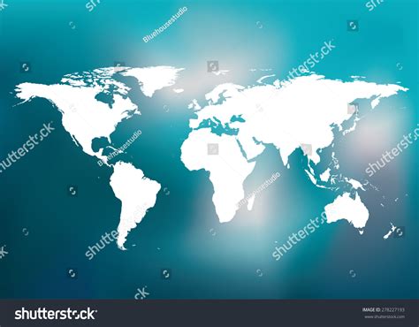 World Map Easy Edit Adjust Color Stock Vector Royalty Free 278227193