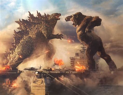 The #godzilla and #kong stuff is why you pay to see this movie on an @imax screen. Iconic Movie Monsters Go Head to Head in "Godzilla vs ...