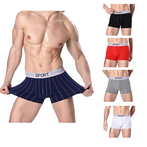 FEITONG 2017 Brand New Mens Strip Boxers Underwear Shorts Underpants