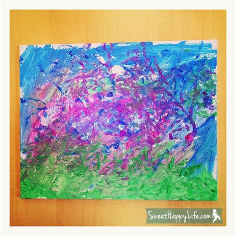 Painting With Watercolors Glue And Salt Preschool Art Activity