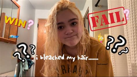 i bleached my hair at home with no experience did i fail youtube