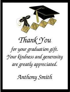 If it was money, make sure not to mention the amount the person gave. Graduation, Custom Thank You Cards, Flat Announcements