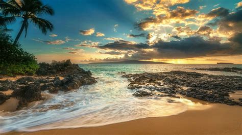 Horizon Hawaii Maui Makena Beach Coastal And Oceanic Landforms