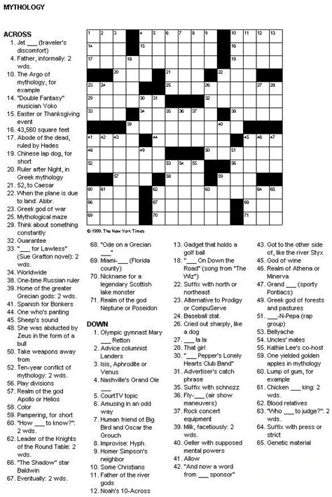 4 Best Free Crosswords Puzzle Printable Outs Artofit