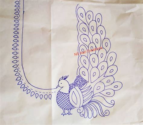 Aari Naari Drawing Aari Work Trace Paper Designs Sometimes You May Have To Extend The Design