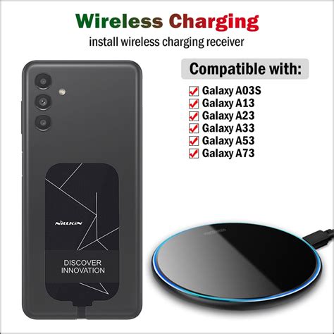 Qi Wireless Charging For Samsung Galaxy A03s A13 A23 A33 A53 A73 5g