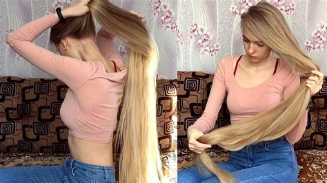 Realrapunzels Blonde Hair Play And Smelling Preview Youtube