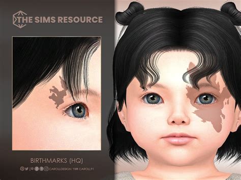 Birthmark Sims Resource Sims Cc Swatch Abs Genetics Skin Makeup Infants
