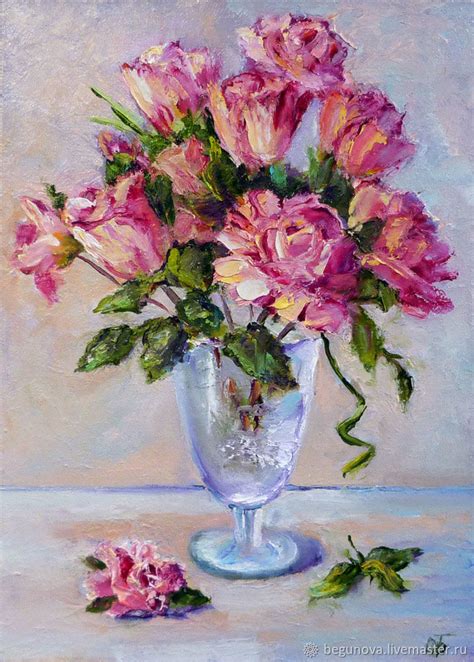 Buy oil painting flowers and get the best deals at the lowest prices on ebay! Oil painting on canvas Roses,a bouquet of flowers in a ...