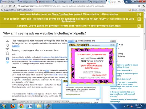 Popups Why Am I Seeing Ads On Websites Including Wikipedia Super User
