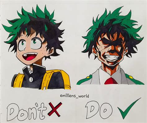 How You Draw Deku Colored Version 😂 More Drawings In The Link In The