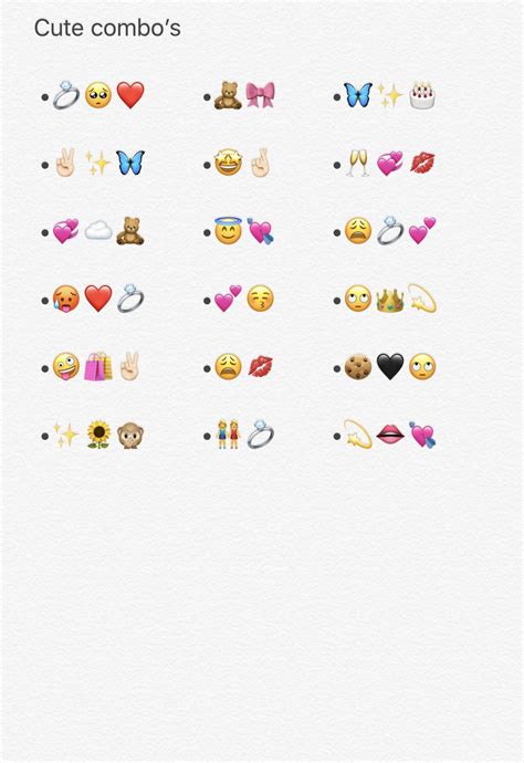 Cute Combos 🦋 🎂 Cute Emoji Combinations Emoji Combinations Emoji Love