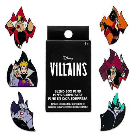Disney Loungefly Mystery Pin Blind Box Villains Flames