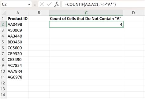 Excel Formula Countif Does Not Contain Statology