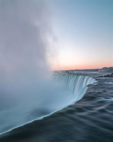 Beautiful Sunrise Over Horseshoe Falls At Niagara Falls Ontario