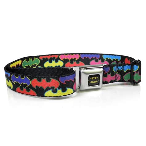 Batman Random Logo Multi Color Auto Seatbelt Buckle Strap Belt For Kids